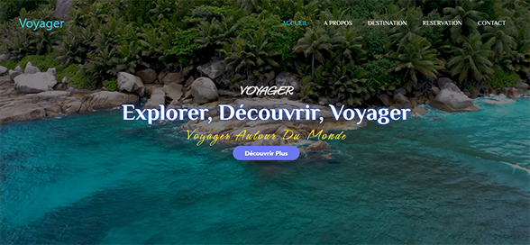 Projet de site de voyage